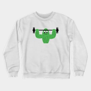 Weight Lifting Cactus Crewneck Sweatshirt